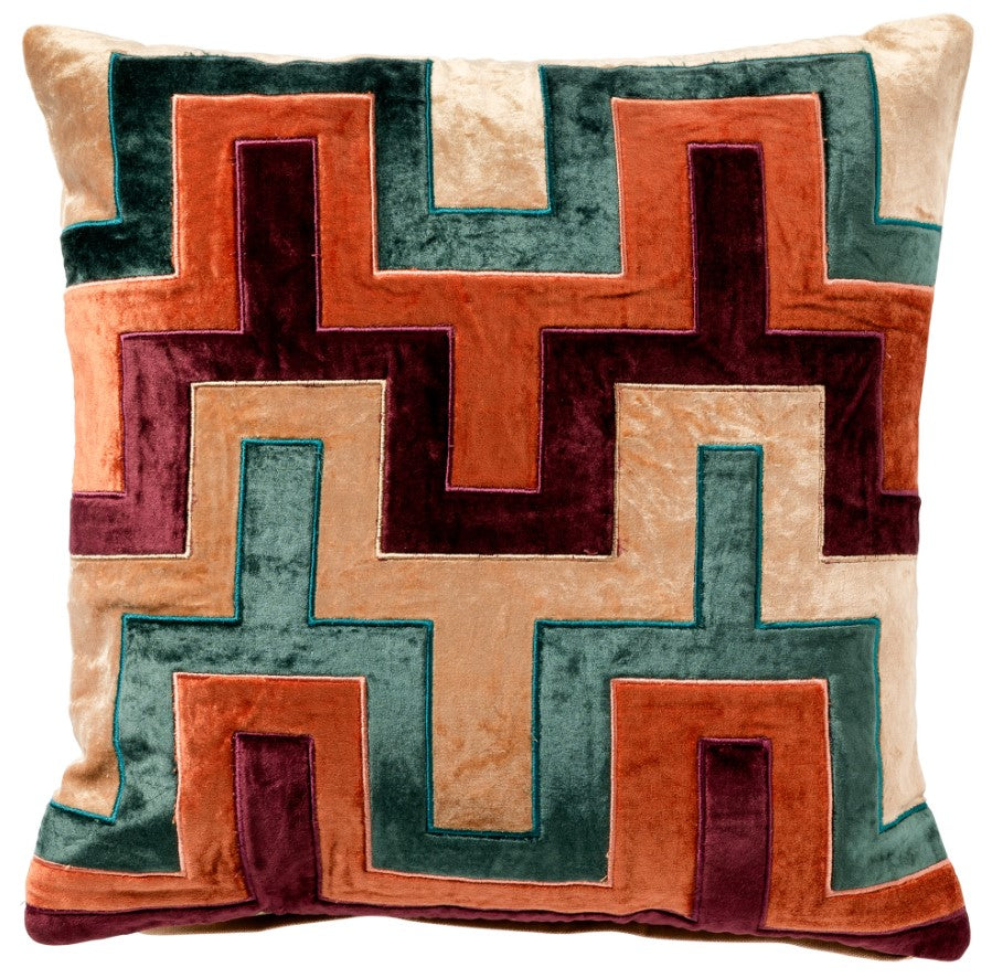 BELLONA | sierkussen 45x45 cm | Semolina | beige | multicolor | Hoii |