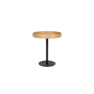 Housecraft Living Yuri Bijzettafel Rond 45×45 cm Hout Eiken – Bruin