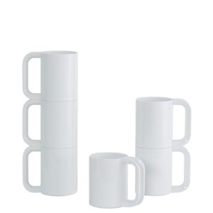 Heller Max Mokken set 6-delig – Ø73mm – H 108mm – Wit Heller Max Mokken set 6-delig – Ø73mm – H 108mm – Wit
