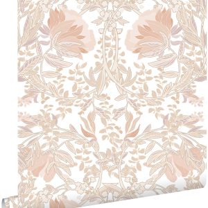 ESTAhome behang vintage bloemen in art nouveau stijl beige 53 cm x 10. ESTAhome behang vintage bloemen in art nouveau stijl beige 53 cm x 10.