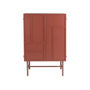 Housecraft Living Davis Kast Metaal Bruin/ Rood