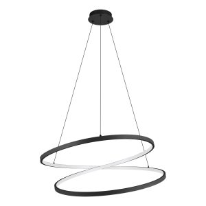 EGLO hanglamp Ruotale – led – ø 70 cm – zwart EGLO hanglamp Ruotale – led – ø 70 cm – zwart