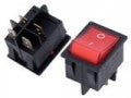 Schakelaar Rood – Diverse machines – Dubbelpolig – 30 x 22 mm