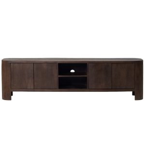 Giga Meubel Tv-Meubel Mitchel – Mangohout – Donkerbruin – 200cm