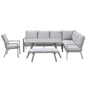 Garden Impressions lounge dining set Senja valley sand – 5-delig – rec