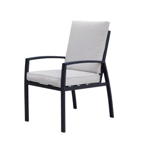 Garden Impressions Vasano dining fauteuil – carbon black – desert sand