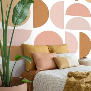 ESTAhome fotobehang geometrische vormen zacht roze en beige – 200 x 27 ESTAhome fotobehang geometrische vormen zacht roze en beige – 200 x 27