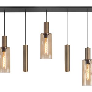 Highlight hanglamp Perugia – 5 lichts – 120 x 165 cm – zwart brons Highlight hanglamp Perugia – 5 lichts – 120 x 165 cm – zwart brons