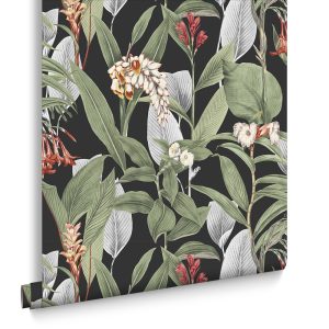 Graham & Brown Vliesbehang – Botanical Black – 10mx52cm Graham & Brown Vliesbehang – Botanical Black – 10mx52cm