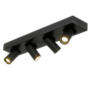 Highlight spot Eliano – 4 lichts – 48 x 12.5 cm – zwart