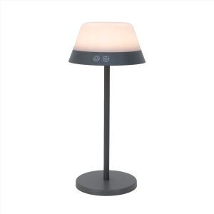 EGLO tafellamp Meggiano – draadloos – 32 cm – grijs/wit EGLO tafellamp Meggiano – draadloos – 32 cm – grijs/wit