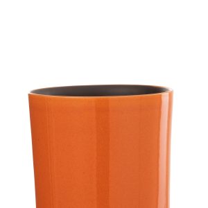 J-Line bloempot Flek – keramiek – oranje – medium – Ø 21 cm J-Line bloempot Flek – keramiek – oranje – medium – Ø 21 cm