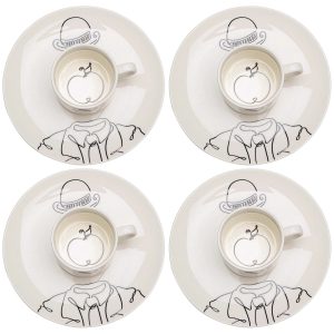 Kare Design Koffiekoppen Favola apple (4/set)