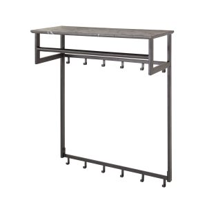 Giga Meubel Kapstok Roede – Zwart Metaal – 12 Haken – 80x30x90cm Giga Meubel Kapstok Roede – Zwart Metaal – 12 Haken – 80x30x90cm