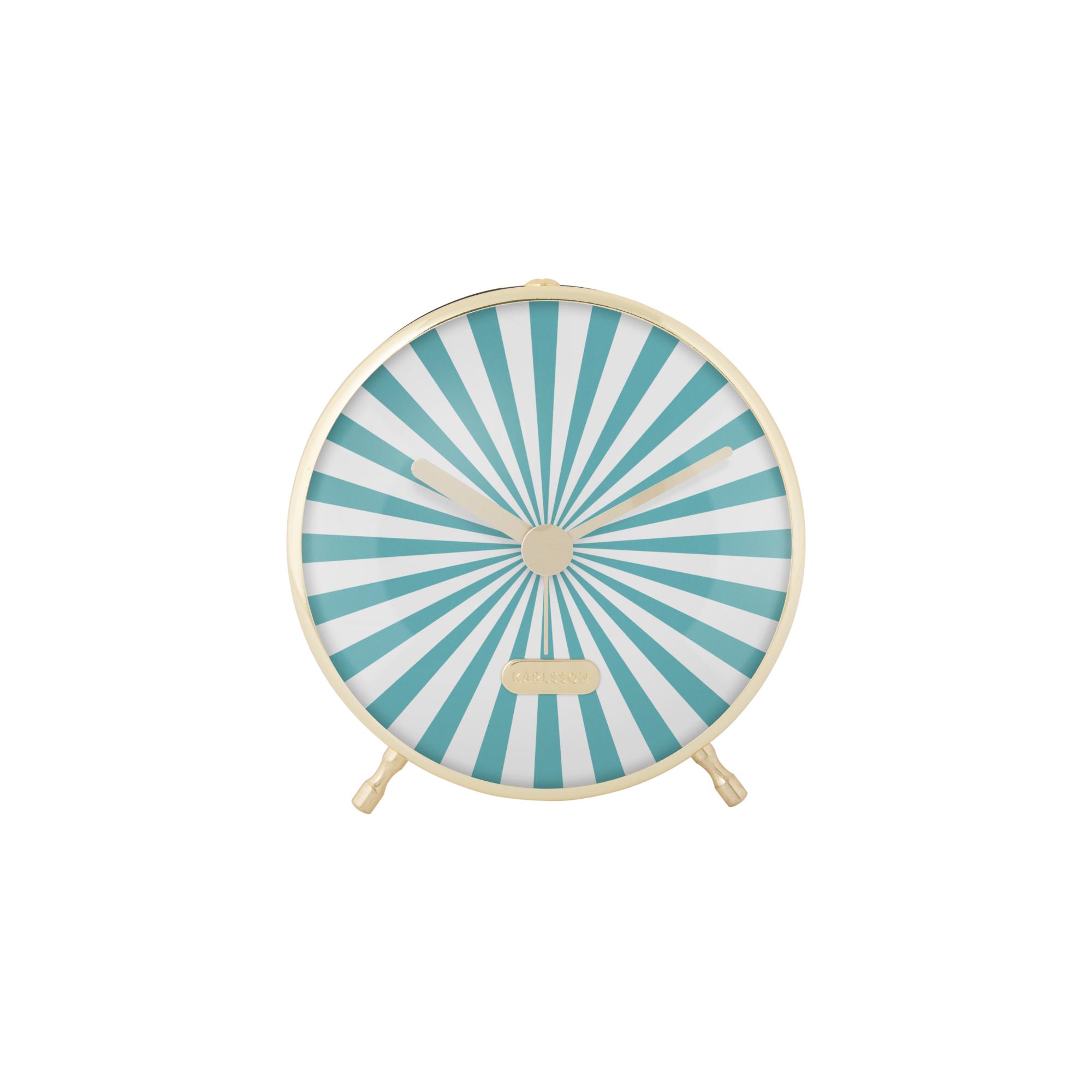 Karlsson wekker Candy Swirl - blauw - 12.5x3.7x12.5cm - Vaderdag - Vad