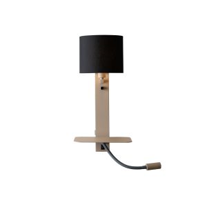 it's about RoMi wandlamp Florence – bruin – 24x24x52cm