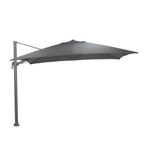 Hawaii Big Pole parasol – 350×350 cm – arctic grey – donker grijs