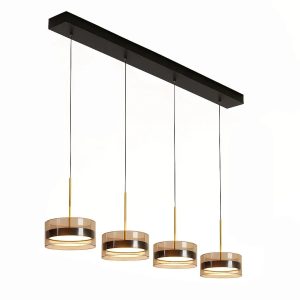 Highlight hanglamp Enzo – 4 lichts – 117 x 160 cm – zwart Highlight hanglamp Enzo – 4 lichts – 117 x 160 cm – zwart
