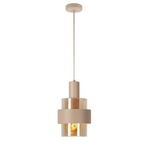 Highlight hanglamp Marrone – 1 lichts – 18 x 150 cm – beige Highlight hanglamp Marrone – 1 lichts – 18 x 150 cm – beige