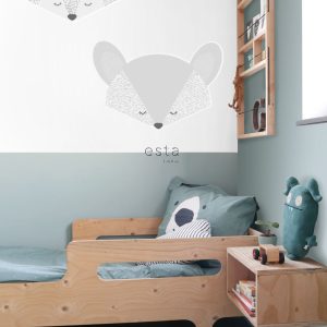 ESTAhome muursticker dierenkoppen lichtgrijs – 70 x 46.5 cm – 158969 ESTAhome muursticker dierenkoppen lichtgrijs – 70 x 46.5 cm – 158969