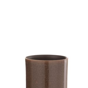 J-Line bloempot Flek – keramiek – bruin – extra small – Ø 14.5 cm J-Line bloempot Flek – keramiek – bruin – extra small – Ø 14.5 cm