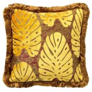 PHOENIX | sierkussen 45×45 cm | Golden Glow | geel | bruin | Hoii | me