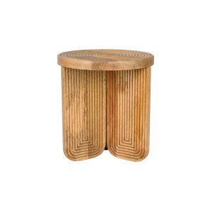 Housecraft Living Maeze Bijzettafel Rond 40 cm Hout – Bruin