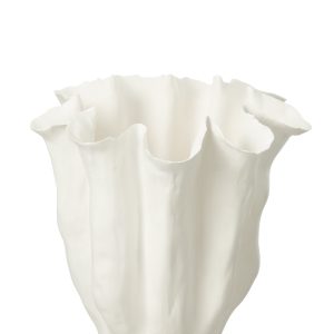 J-Line vaas Calyx – keramiek – wit – medium – Ø 28 cm J-Line vaas Calyx – keramiek – wit – medium – Ø 28 cm