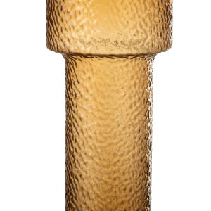 J-Line vaas Betty – glas – bruin – large – 45 cm hoog