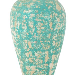 J-Line vaas Pot Antique – cement – azuur – 100 cm hoog