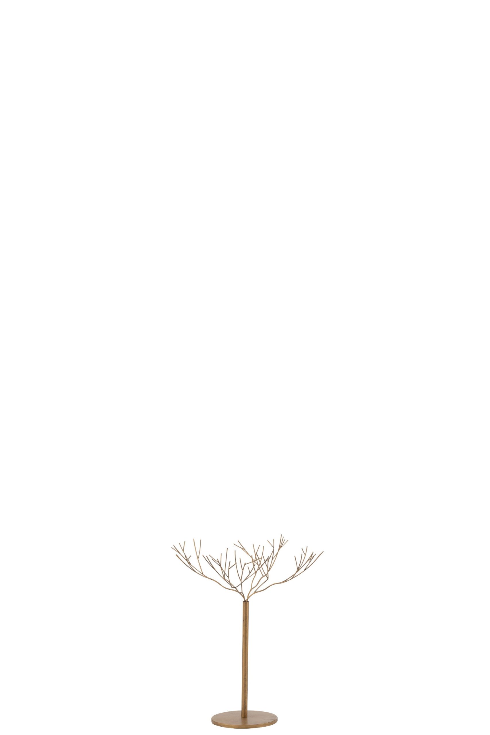 J-Line decoratie Boom - metaal - goud - small