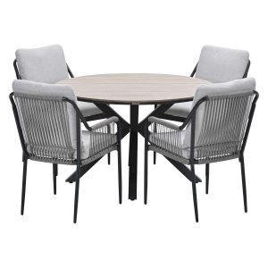 Garden Impressions tuinset Stevie – Tulli – taupe – Ø122×75 cm – 5-del