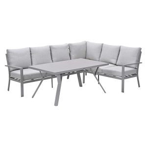 Garden Impressions lounge dining set Senja valley sand – 3-delig recht