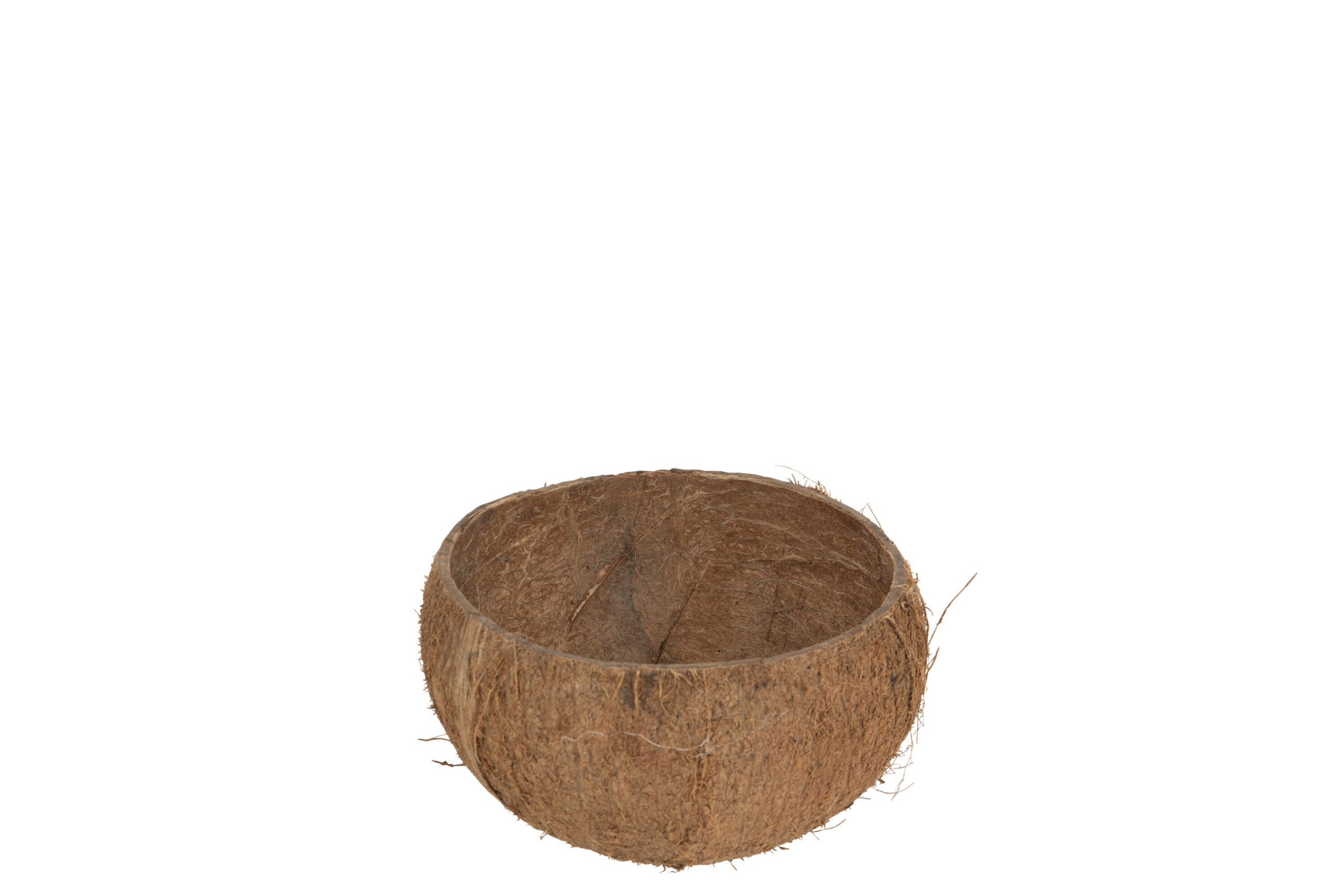 J-Line bol Halve Kokosnoot Brut - bamboe - naturel - 2 stuks