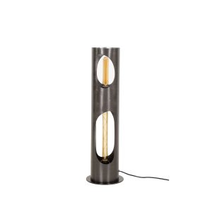 Giga Meubel Vloerlamp Organic – Zwart Metaal – 2-Lichts – 20x20x65cm