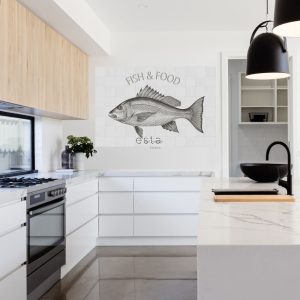 ESTAhome muursticker vis zwart – 145 x 97 cm – 159033 ESTAhome muursticker vis zwart – 145 x 97 cm – 159033
