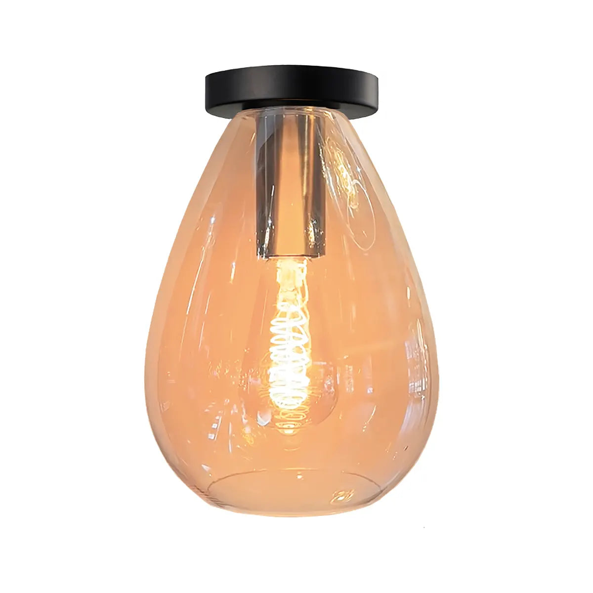 Freelight plafondlamp Dorato - 1 lichts - 18.5 x 26 cm - zwart goud