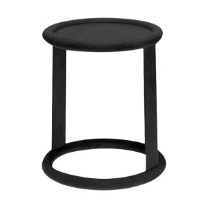 Fameg Lucien Ronde Houten Bijzettafel Ø 50 cm – Zwart Fameg Lucien Ronde Houten Bijzettafel Ø 50 cm – Zwart