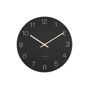 Karlsson wandklok Charm – zwart – Ø30cm Karlsson wandklok Charm – zwart – Ø30cm
