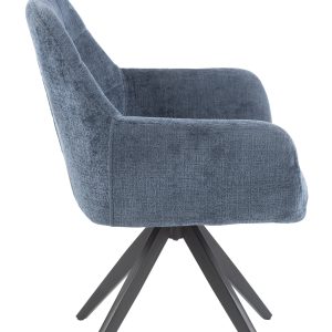 J-Line stoel Louna – ijzer/acryl – blauw