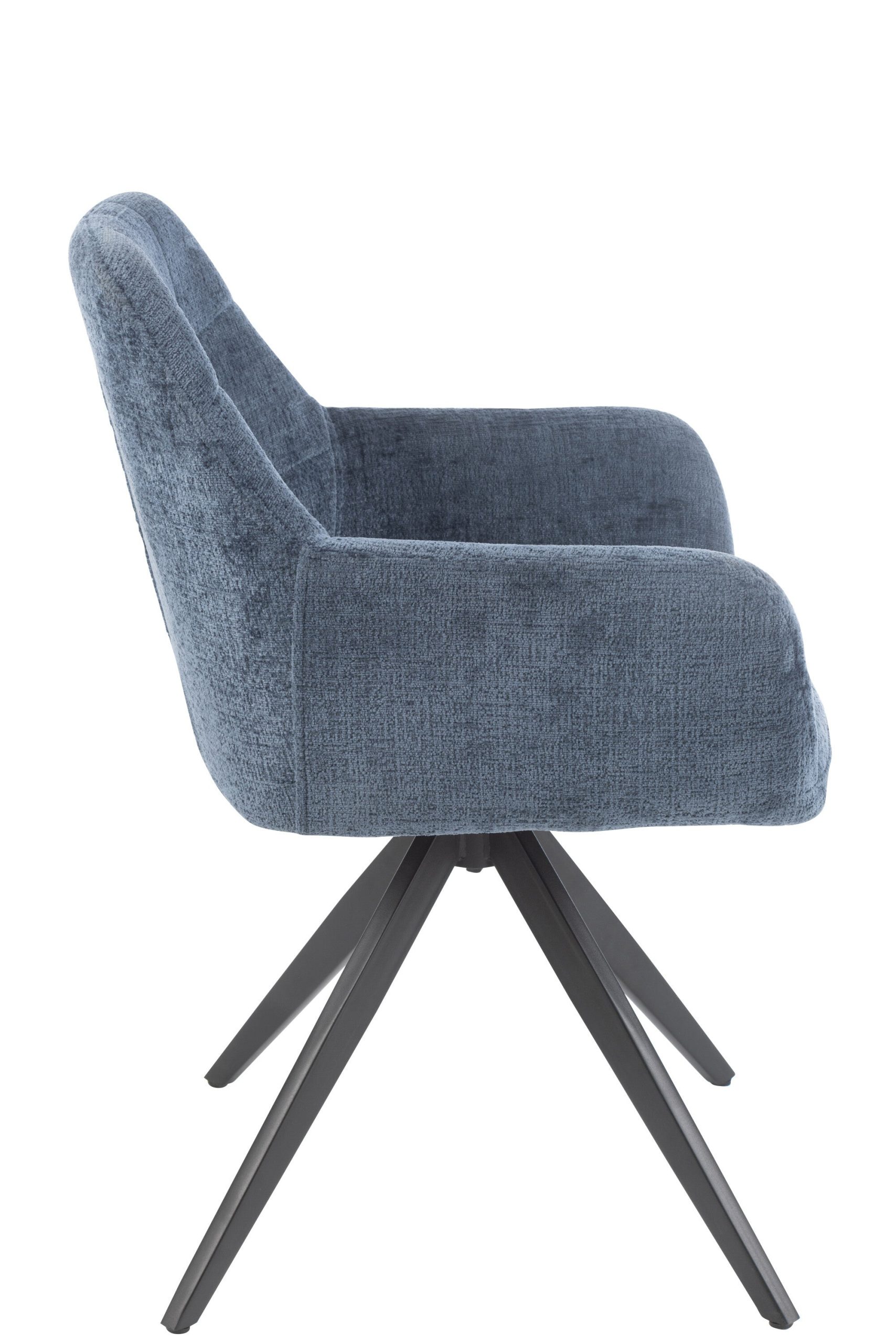 J-Line stoel Louna - ijzer/acryl - blauw