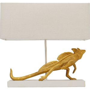 Kare Design Tafellamp goud iguana