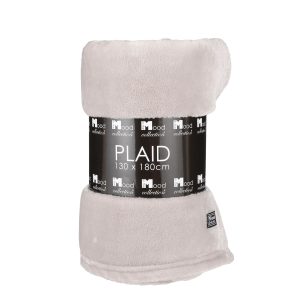 In The Mood Collection Famke Fleece Plaid – L180 x B130 cm – Beige