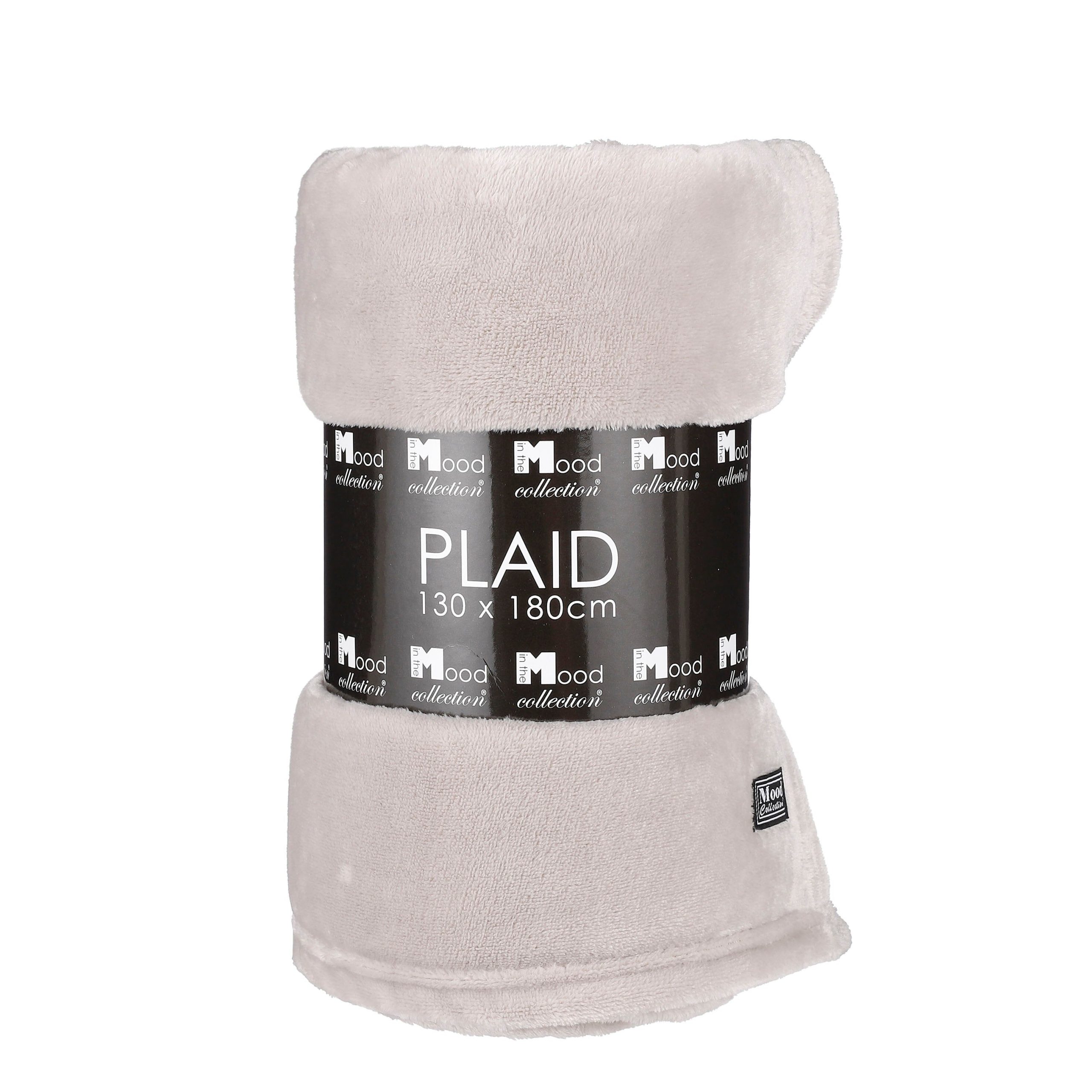 In The Mood Collection Famke Fleece Plaid - L180 x B130 cm - Beige