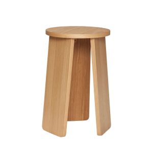 Hübsch kruk Split – mdf/oak veneer – ø35xh55cm Hübsch kruk Split – mdf/oak veneer – ø35xh55cm