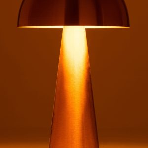 J-Line lamp Paddenstoel – metaal – mat goud – extra large