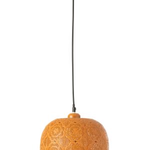 J-Line hanglamp Alive – metaal – oranje