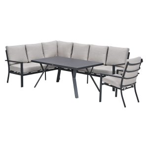 Garden Impressions Lounge dining set Senja 4-delig links incl stoel –
