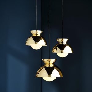 Frandsen hanglamp Butterfly – goud – 21x21x17cm