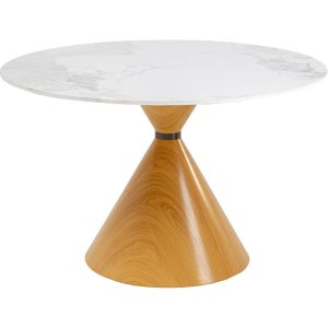 Kare Design Eettafel Cono Ø120cm keramiek eik Kare Design Eettafel Cono Ø120cm keramiek eik